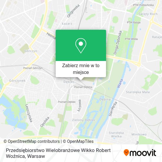 Mapa Przedsiębiorstwo Wielobranżowe Wikko Robert Woźnica