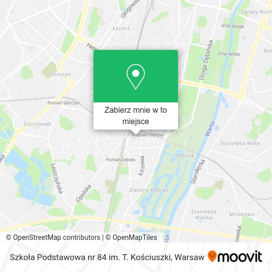 Mapa Szkoła Podstawowa nr 84 im. T. Kościuszki