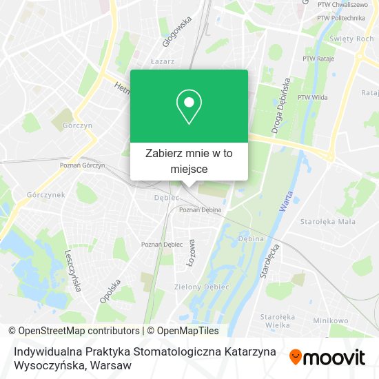 Mapa Indywidualna Praktyka Stomatologiczna Katarzyna Wysoczyńska