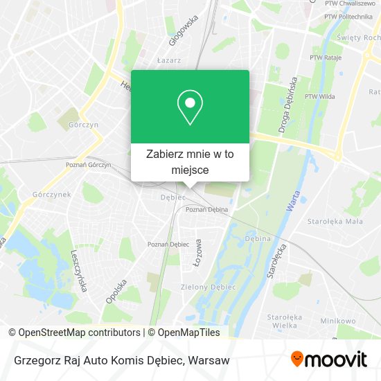 Mapa Grzegorz Raj Auto Komis Dębiec