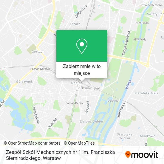 Mapa Zespół Szkół Mechanicznych nr 1 im. Franciszka Siemiradzkiego