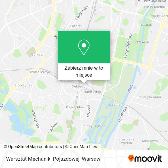 Mapa Warsztat Mechaniki Pojazdowej