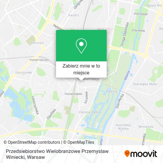 Mapa Przedsiebiorstwo Wielobranzowe Przemyslaw Winiecki