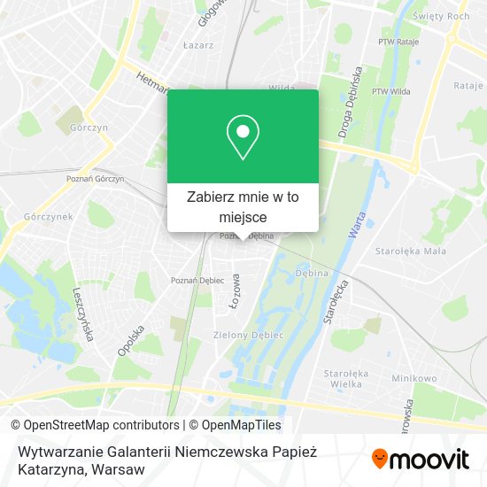 Mapa Wytwarzanie Galanterii Niemczewska Papież Katarzyna