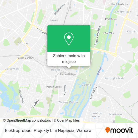 Mapa Elektroprobud. Projekty Lini Napięcia