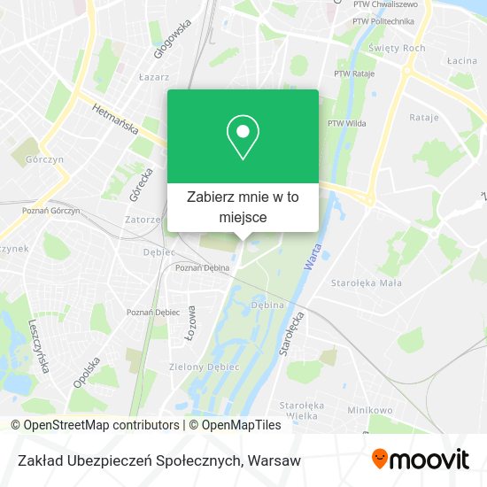 Mapa Zakład Ubezpieczeń Społecznych