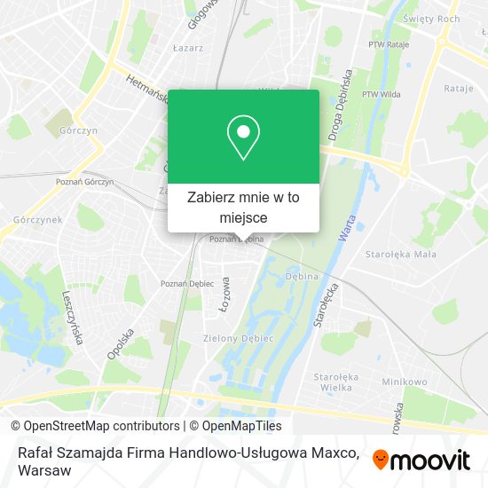 Mapa Rafał Szamajda Firma Handlowo-Usługowa Maxco