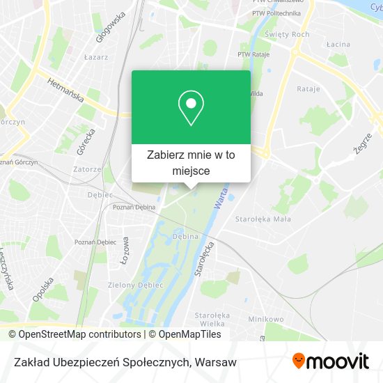 Mapa Zakład Ubezpieczeń Społecznych