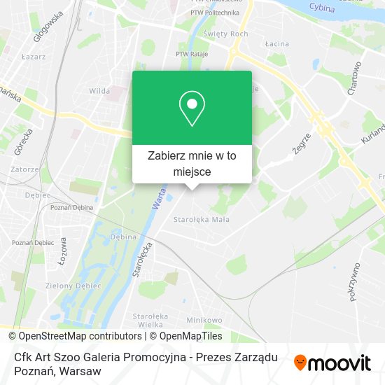 Mapa Cfk Art Szoo Galeria Promocyjna - Prezes Zarządu Poznań