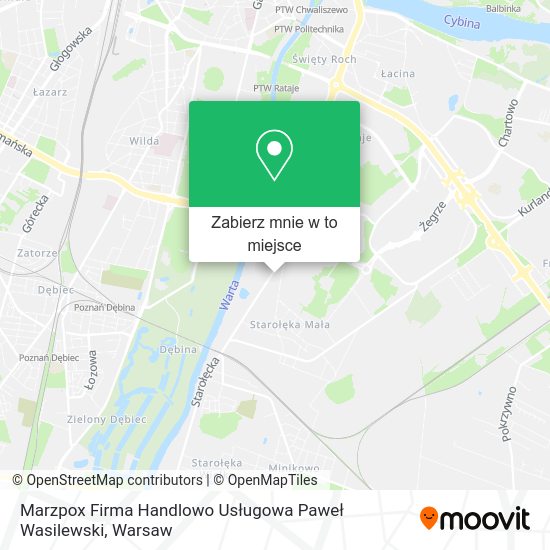 Mapa Marzpox Firma Handlowo Usługowa Paweł Wasilewski