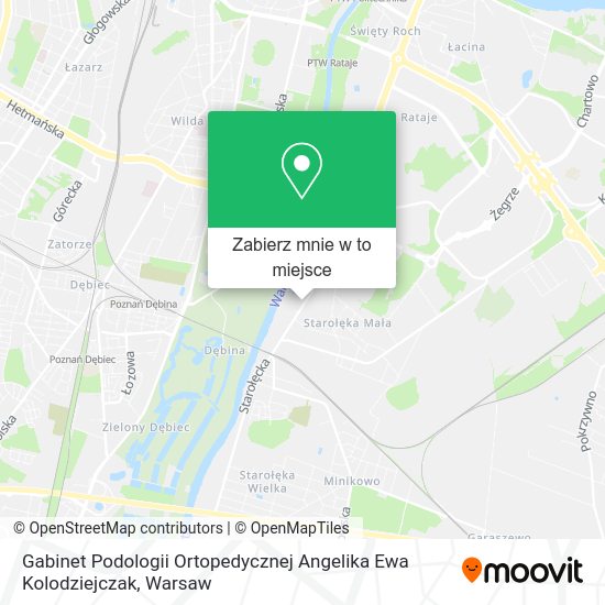 Mapa Gabinet Podologii Ortopedycznej Angelika Ewa Kolodziejczak