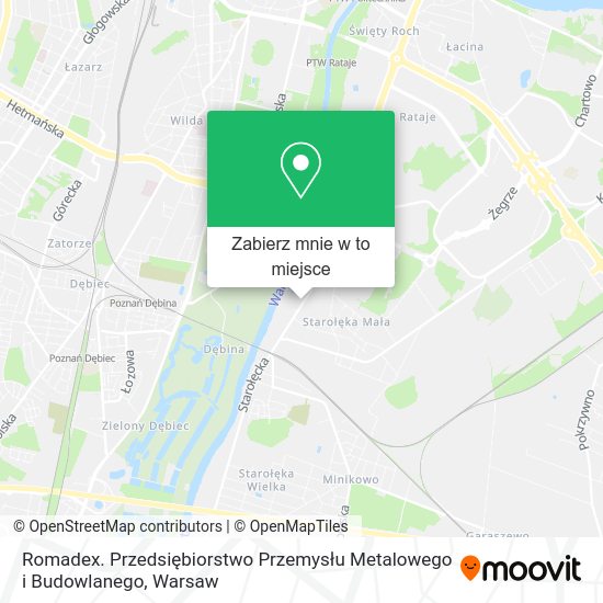 Mapa Romadex. Przedsiębiorstwo Przemysłu Metalowego i Budowlanego