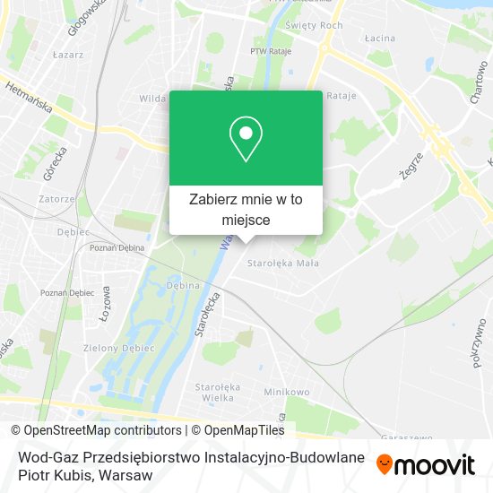 Mapa Wod-Gaz Przedsiębiorstwo Instalacyjno-Budowlane Piotr Kubis