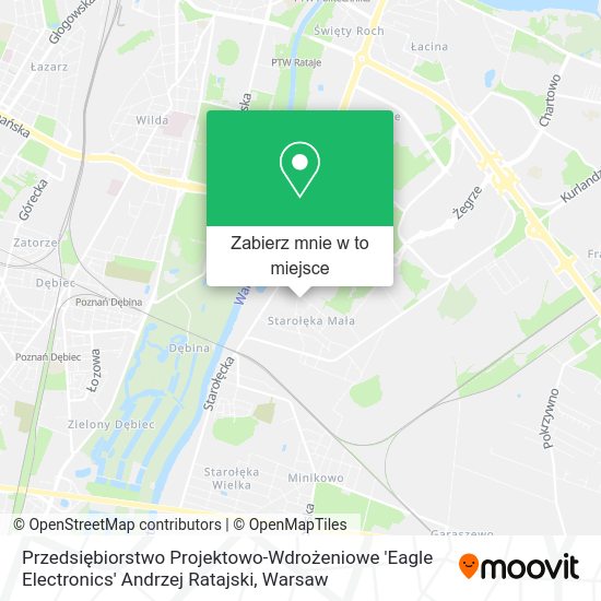 Mapa Przedsiębiorstwo Projektowo-Wdrożeniowe 'Eagle Electronics' Andrzej Ratajski