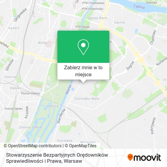 Mapa Stowarzyszenie Bezpartyjnych Orędowników Sprawiedliwości i Prawa