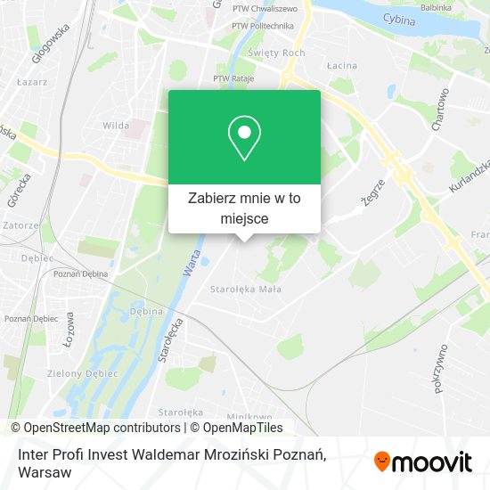 Mapa Inter Profi Invest Waldemar Mroziński Poznań