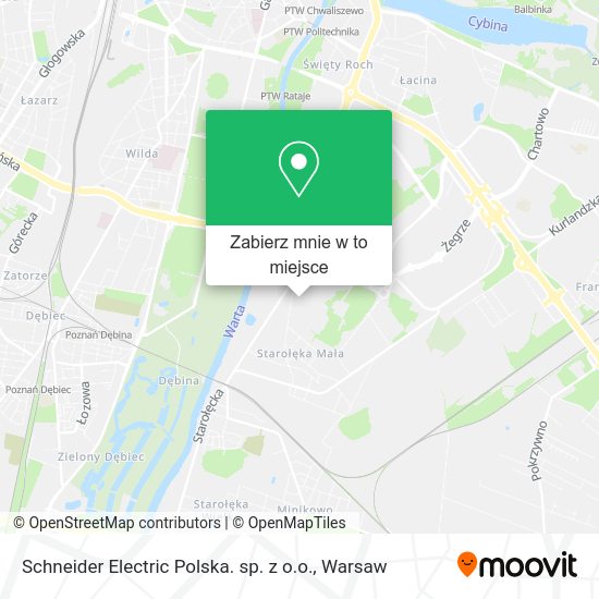 Mapa Schneider Electric Polska. sp. z o.o.