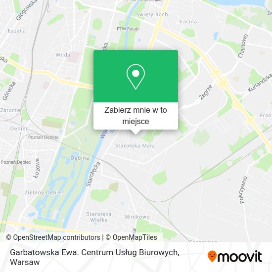 Mapa Garbatowska Ewa. Centrum Usług Biurowych