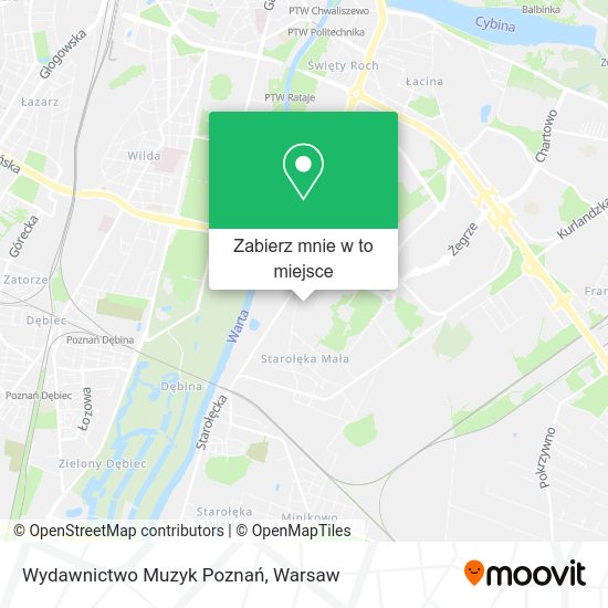 Mapa Wydawnictwo Muzyk Poznań