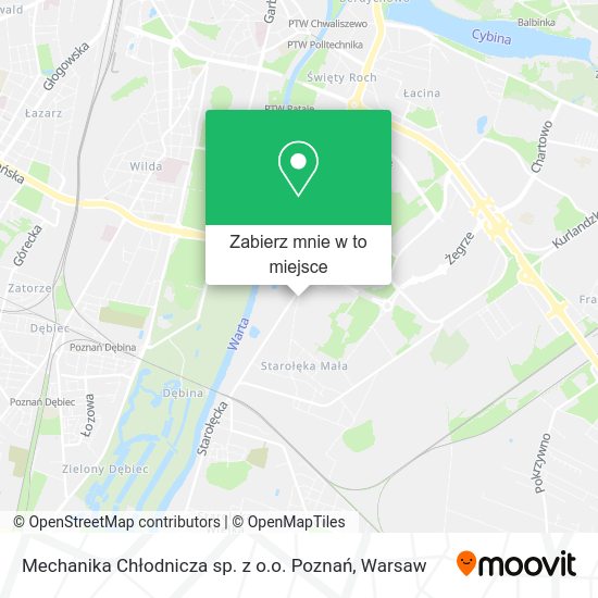 Mapa Mechanika Chłodnicza sp. z o.o. Poznań