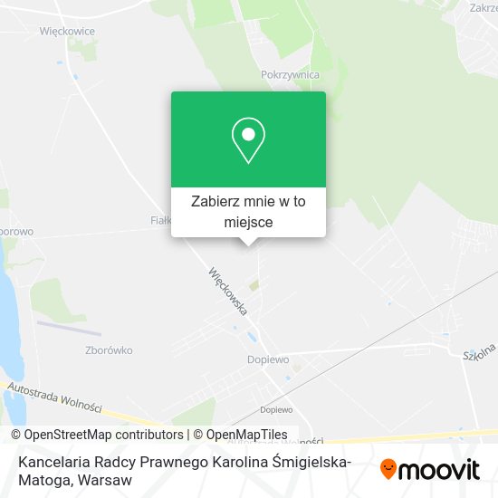 Mapa Kancelaria Radcy Prawnego Karolina Śmigielska-Matoga