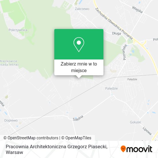 Mapa Pracownia Architektoniczna Grzegorz Piasecki