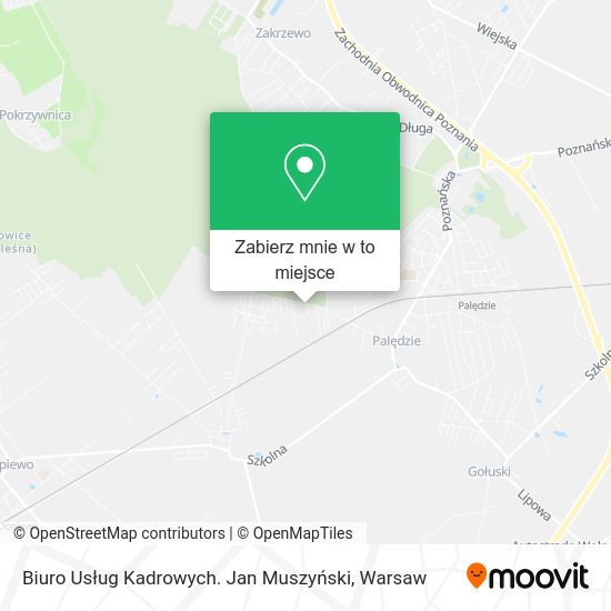 Mapa Biuro Usług Kadrowych. Jan Muszyński