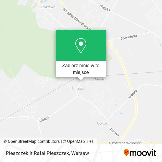 Mapa Pieszczek.It Rafał Pieszczek