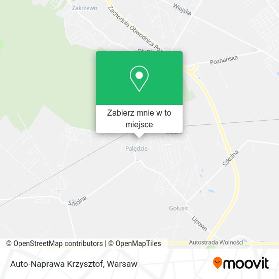 Mapa Auto-Naprawa Krzysztof