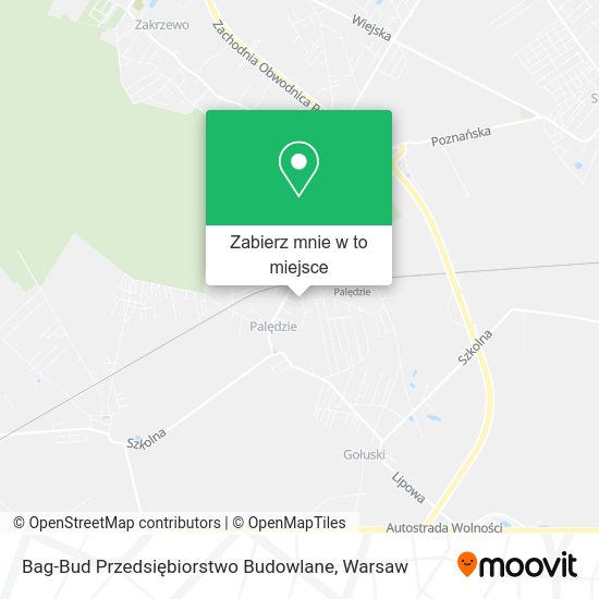 Mapa Bag-Bud Przedsiębiorstwo Budowlane