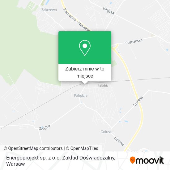 Mapa Energoprojekt sp. z o.o. Zakład Doświadczalny