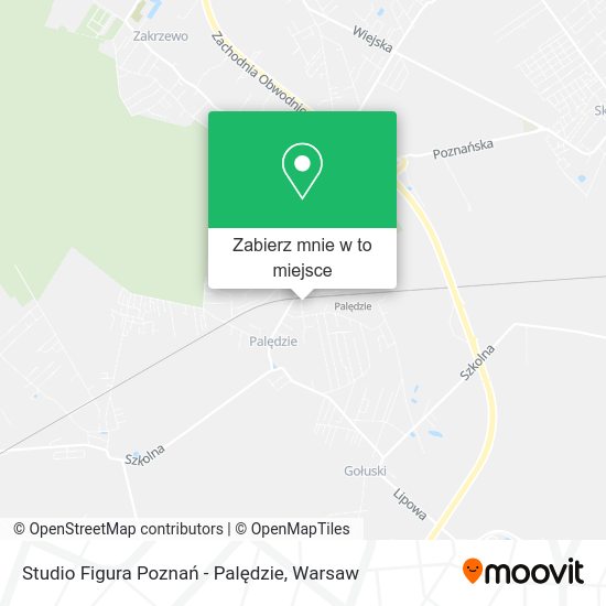 Mapa Studio Figura Poznań - Palędzie