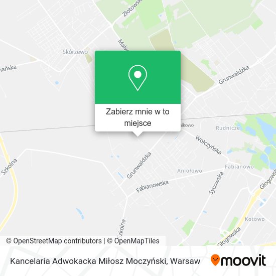 Mapa Kancelaria Adwokacka Miłosz Moczyński