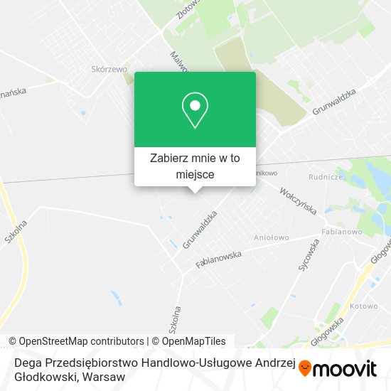 Mapa Dega Przedsiębiorstwo Handlowo-Usługowe Andrzej Głodkowski