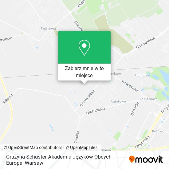 Mapa Grażyna Schuster Akademia Języków Obcych Europa