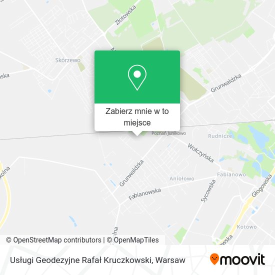 Mapa Usługi Geodezyjne Rafał Kruczkowski