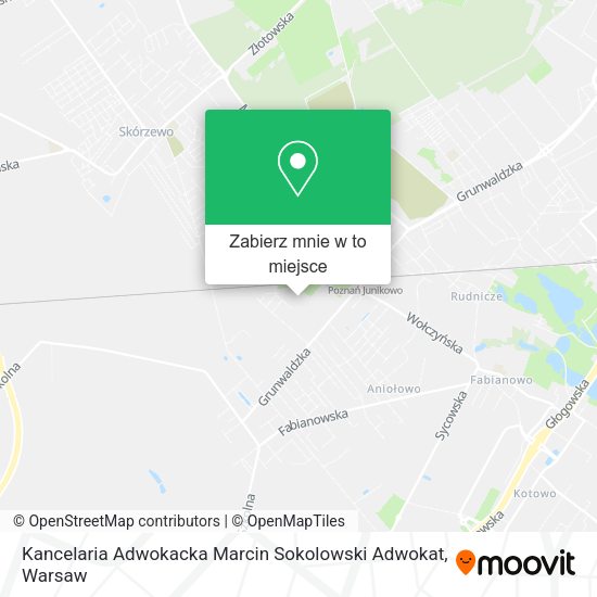 Mapa Kancelaria Adwokacka Marcin Sokolowski Adwokat