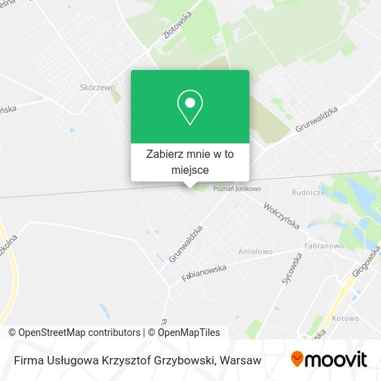 Mapa Firma Usługowa Krzysztof Grzybowski