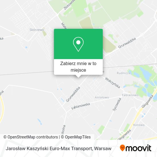 Mapa Jarosław Kaszyński Euro-Max Transport