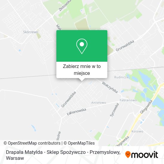 Mapa Drapała Matylda - Sklep Spożywczo - Przemysłowy