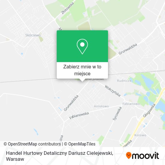 Mapa Handel Hurtowy Detaliczny Dariusz Cielejewski