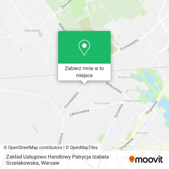 Mapa Zakład Usługowo Handlowy Patrycja Izabela Grzelakowska