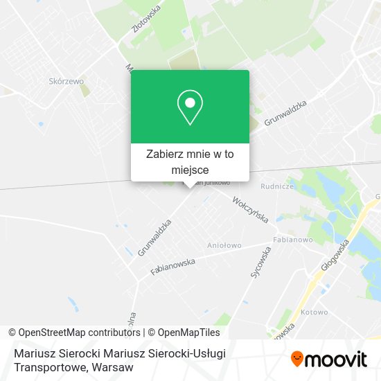 Mapa Mariusz Sierocki Mariusz Sierocki-Usługi Transportowe