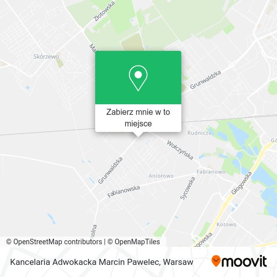 Mapa Kancelaria Adwokacka Marcin Pawelec