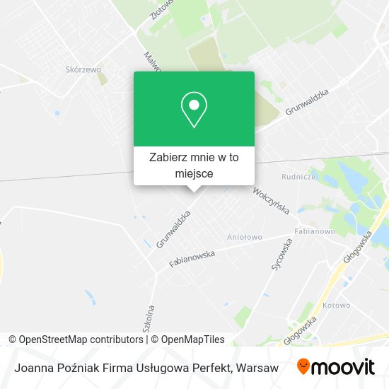 Mapa Joanna Poźniak Firma Usługowa Perfekt