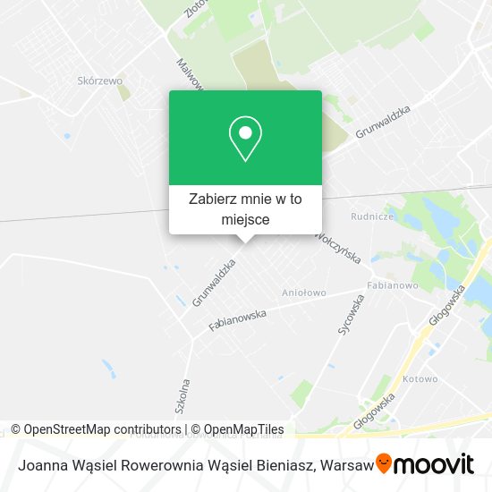 Mapa Joanna Wąsiel Rowerownia Wąsiel Bieniasz