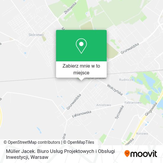 Mapa Müller Jacek. Biuro Usług Projektowych i Obsługi Inwestycji