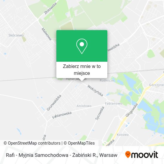 Mapa Rafi - Myjnia Samochodowa - Żabiński R.