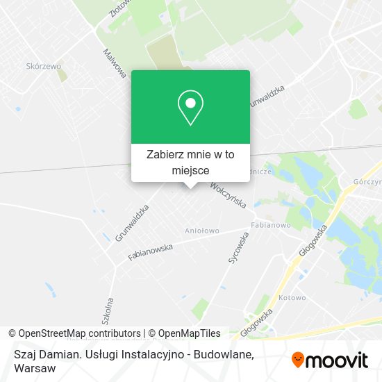 Mapa Szaj Damian. Usługi Instalacyjno - Budowlane