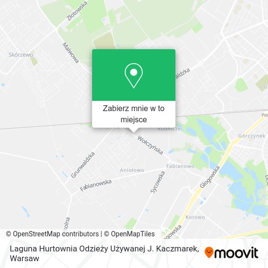 Mapa Laguna Hurtownia Odzieży Używanej J. Kaczmarek